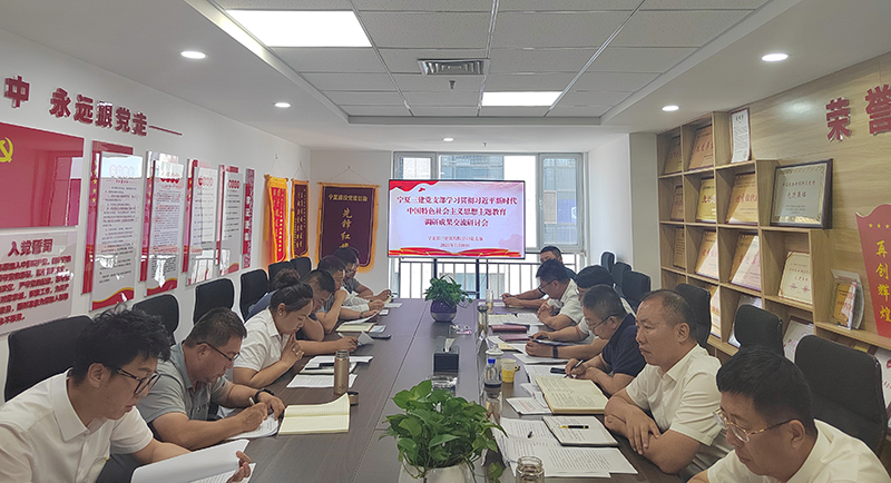主题教育│建投在行动  宁夏建投财务总监南毅参加宁夏三建党支部班子主题教育调研成果交流会